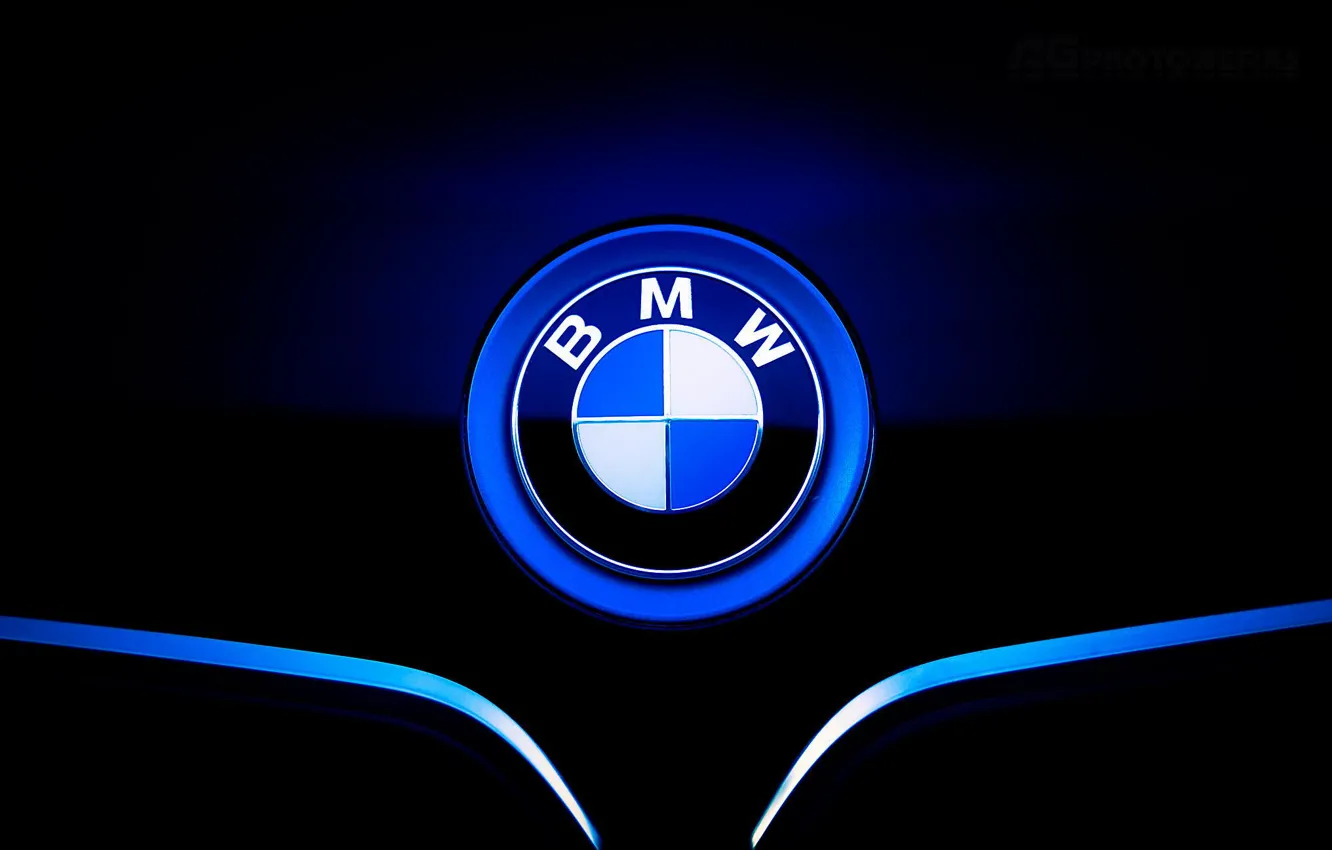 Photo wallpaper icon, BMW, the hood, BMW, front, label