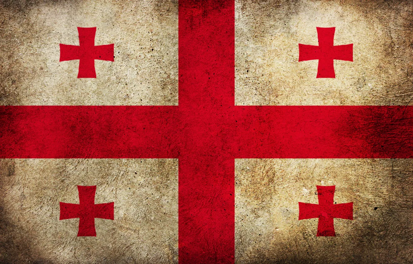 Photo wallpaper flag, dirt, Georgia