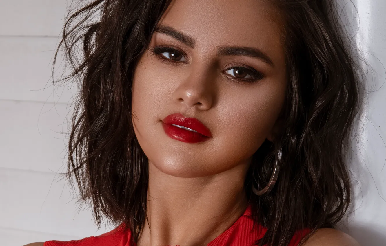 Photo wallpaper look, pose, model, portrait, makeup, actress, hairstyle, singer