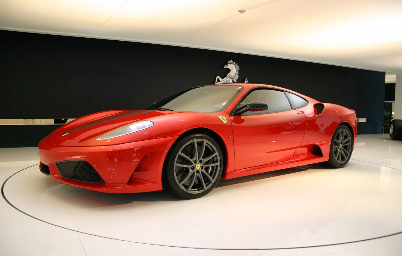 Photo wallpaper red, F430, Ferrari, sports car, Ferrari, Scuderia