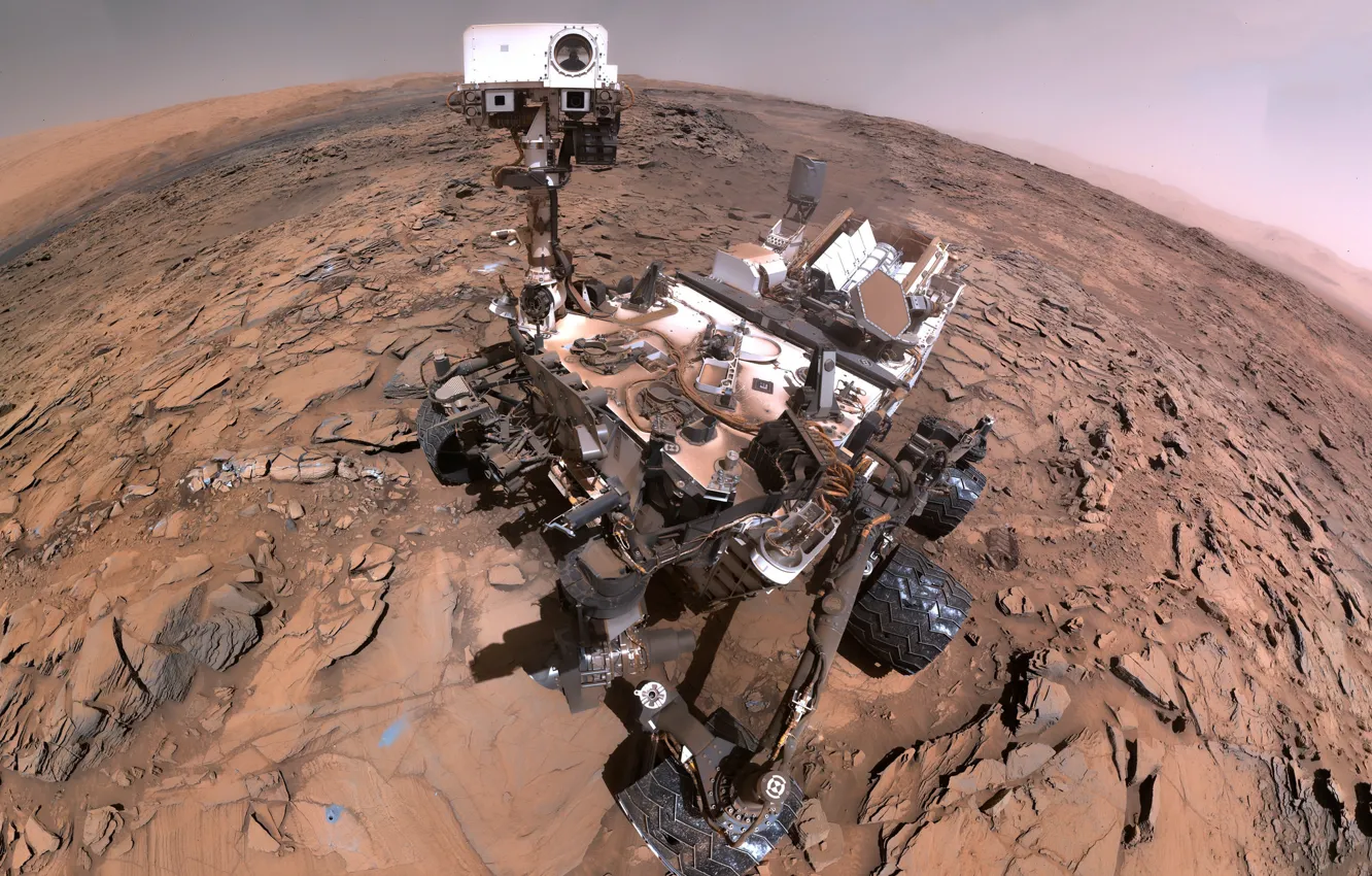 Photo wallpaper Mars, the Rover, Curiosity, Curiosity