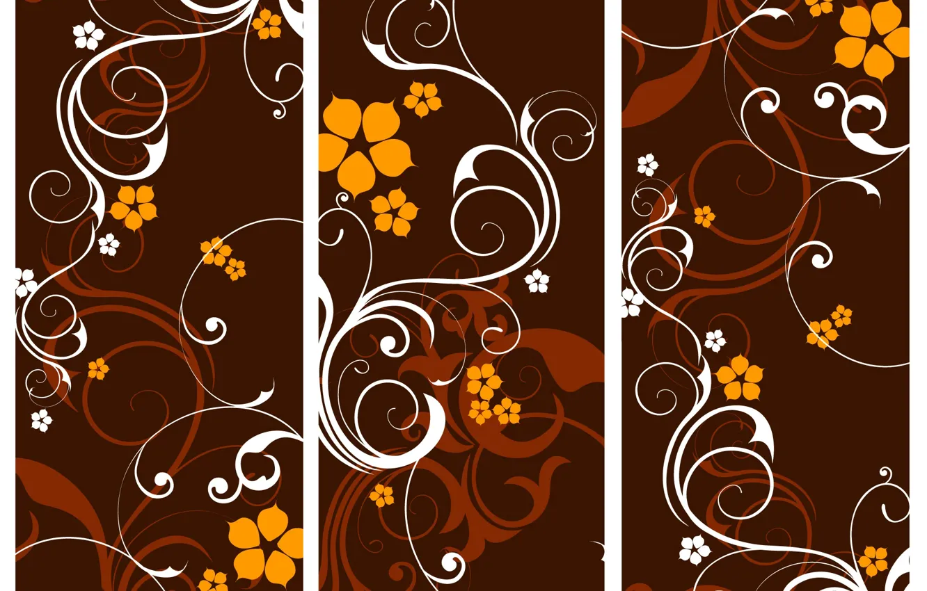 Photo wallpaper Vector, collection, Floral, banners