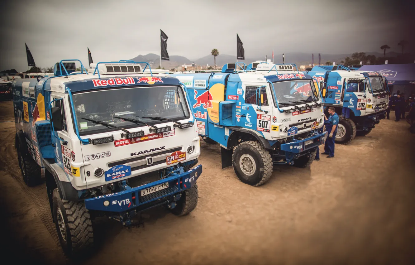 Photo wallpaper Truck, Master, Russia, Kamaz, Rally, Dakar, KAMAZ-master, Dakar