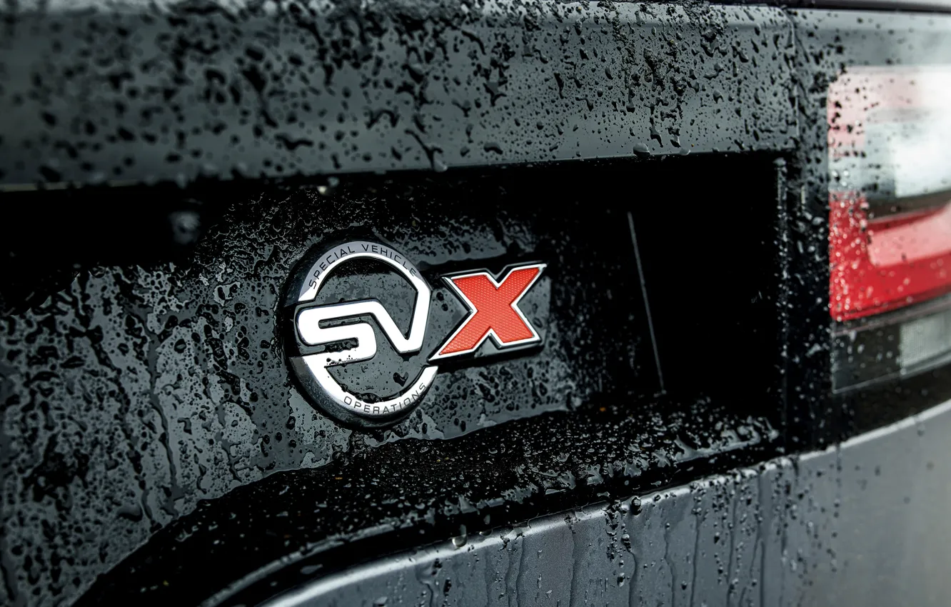 Photo wallpaper emblem, Land Rover, Discovery, 4x4, 2017, V8, SVX, 525 HP