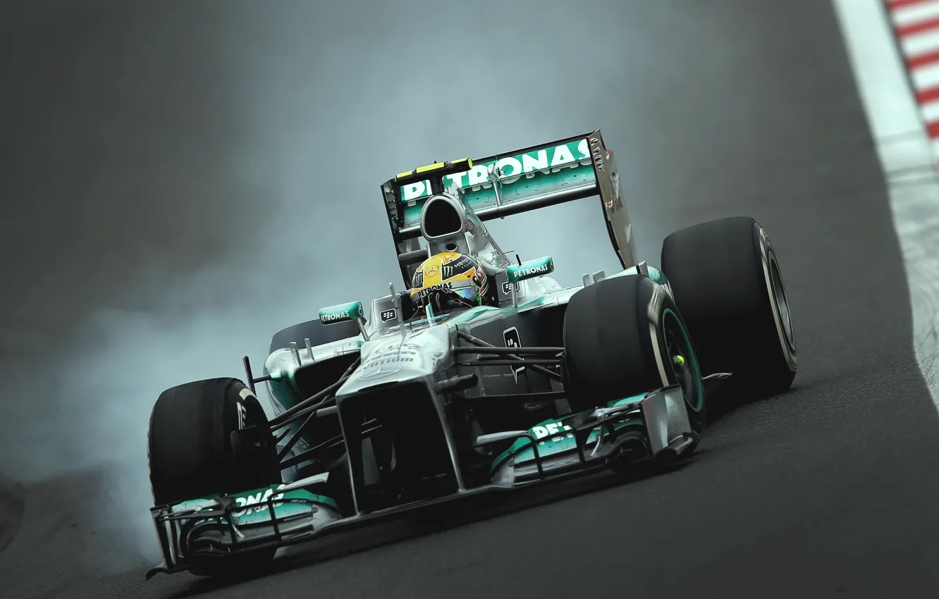 Photo wallpaper Hamilton, W04, Lewis, mercedes amg