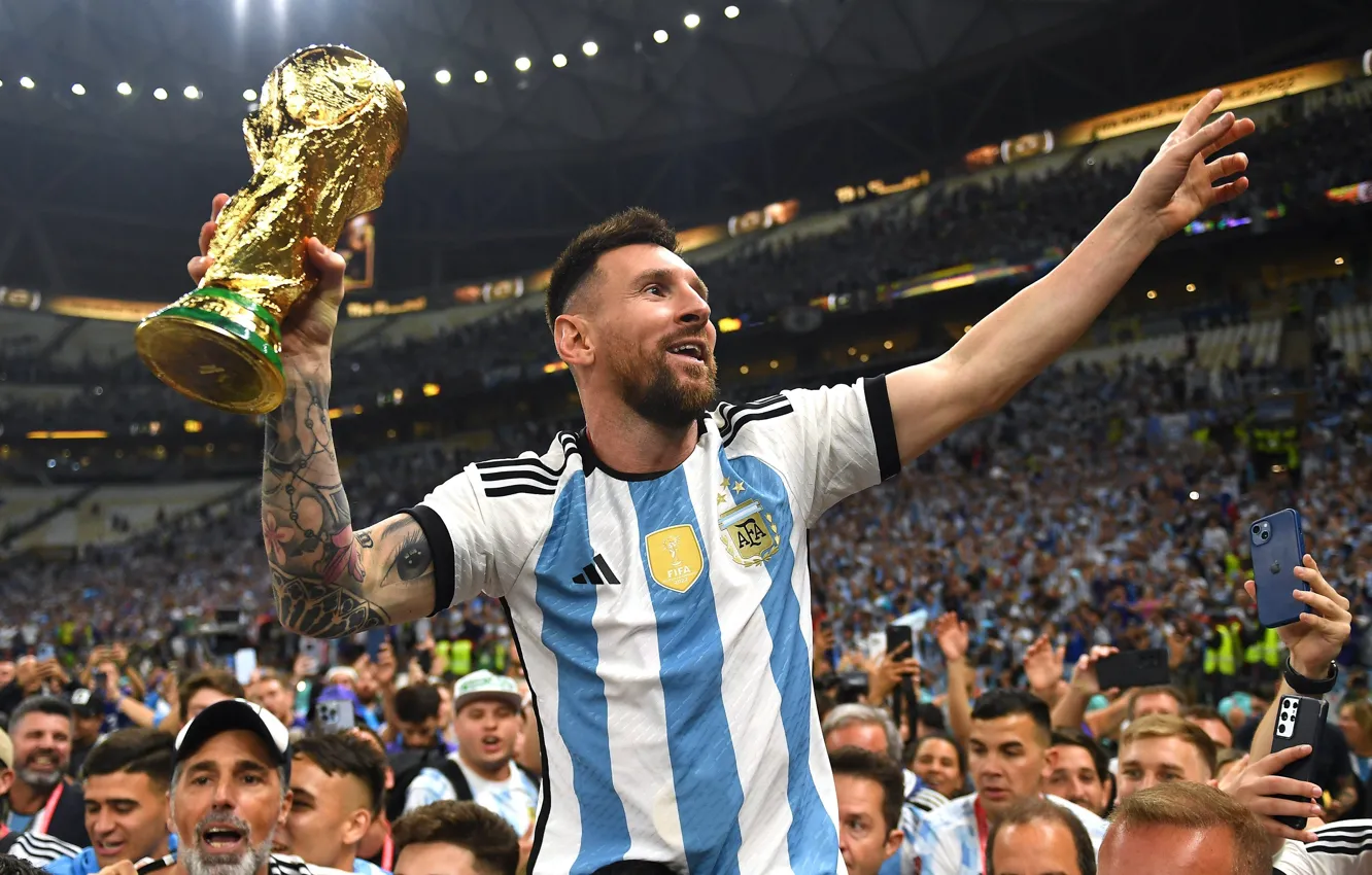 Photo wallpaper Lionel Messi, Lionel Messi, FIFA World Cup