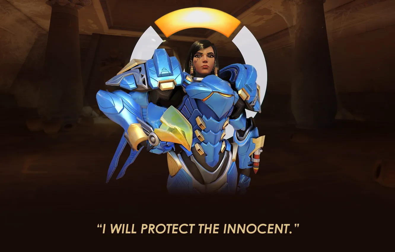 Photo wallpaper girl, Overwatch, pharah
