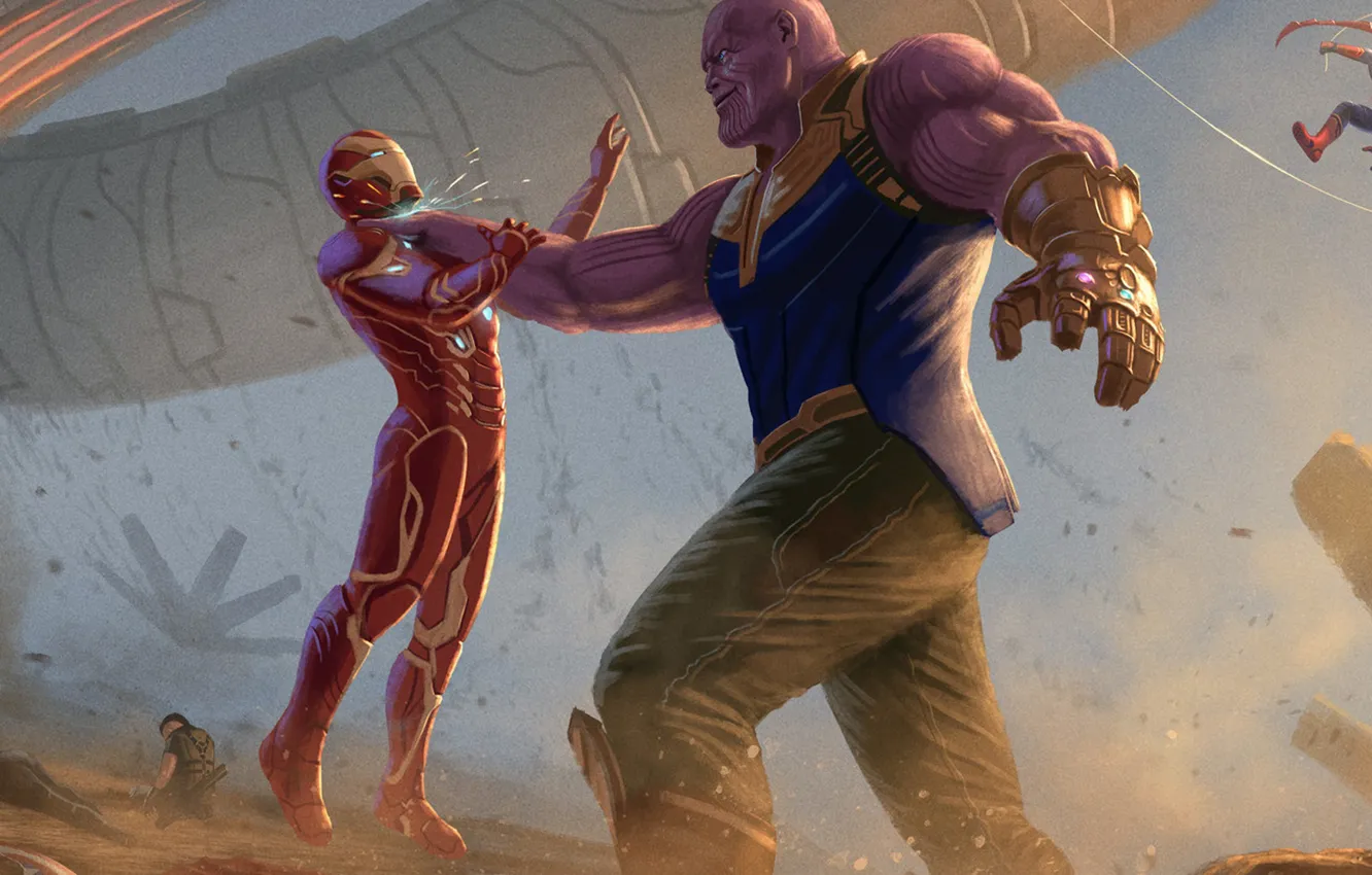 Photo wallpaper fiction, movie, the film, figure, web, art, hero, costume