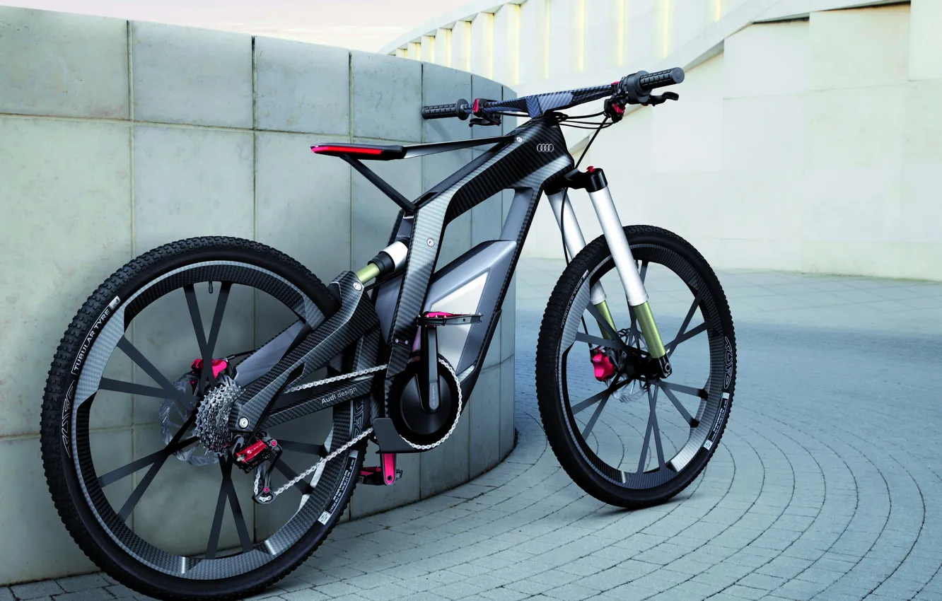 Photo wallpaper bike, audi, carbon, bicycle