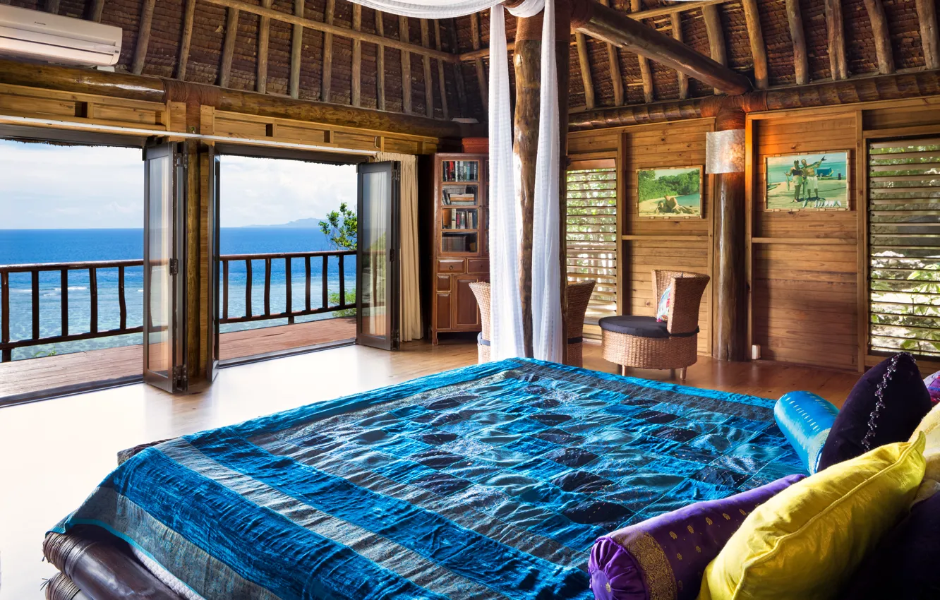 Photo wallpaper pacific ocean, island, fiji, luxury