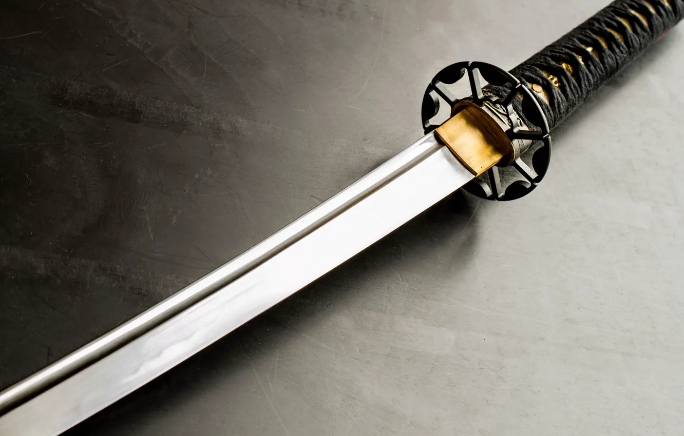 Photo wallpaper sword, katana, the handle