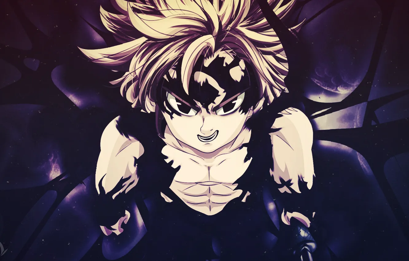 Photo wallpaper demon king, nanatsu no taizai, meliodas, dragon sins