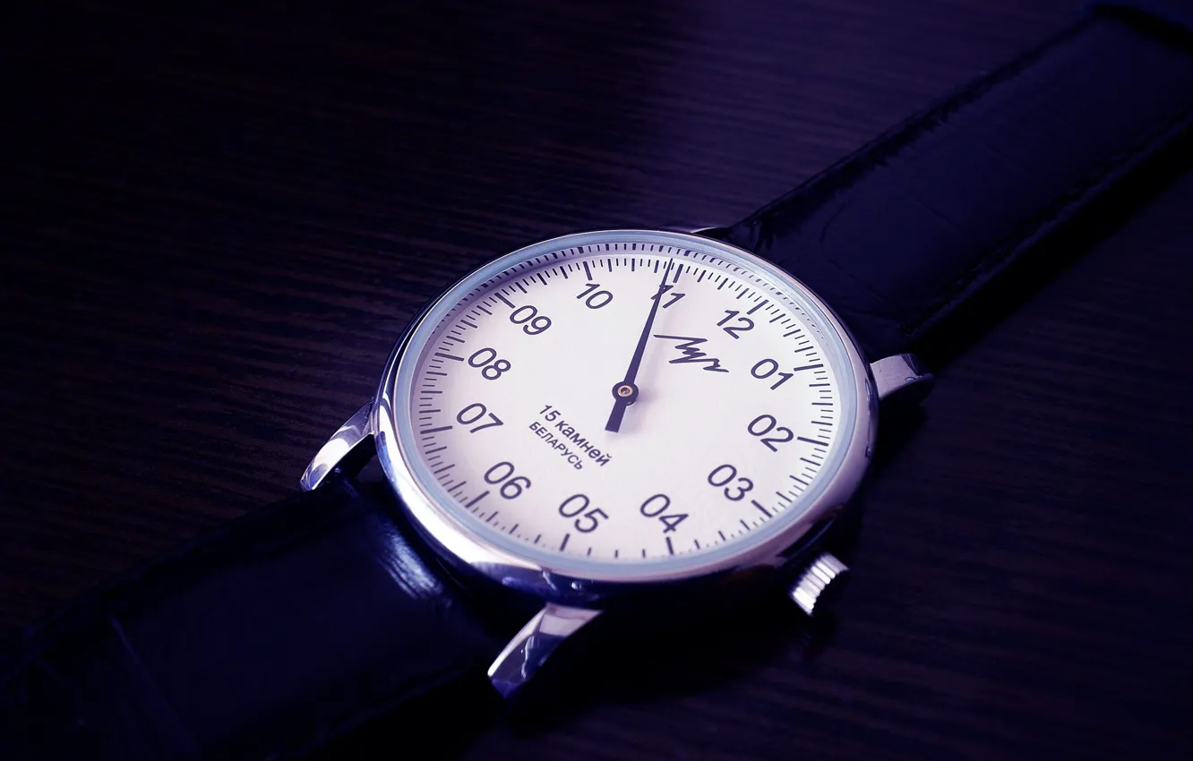Photo wallpaper Watch, black and white, vintage, retro clock, Soviet watch, Soviet, vintage watches, luch watches