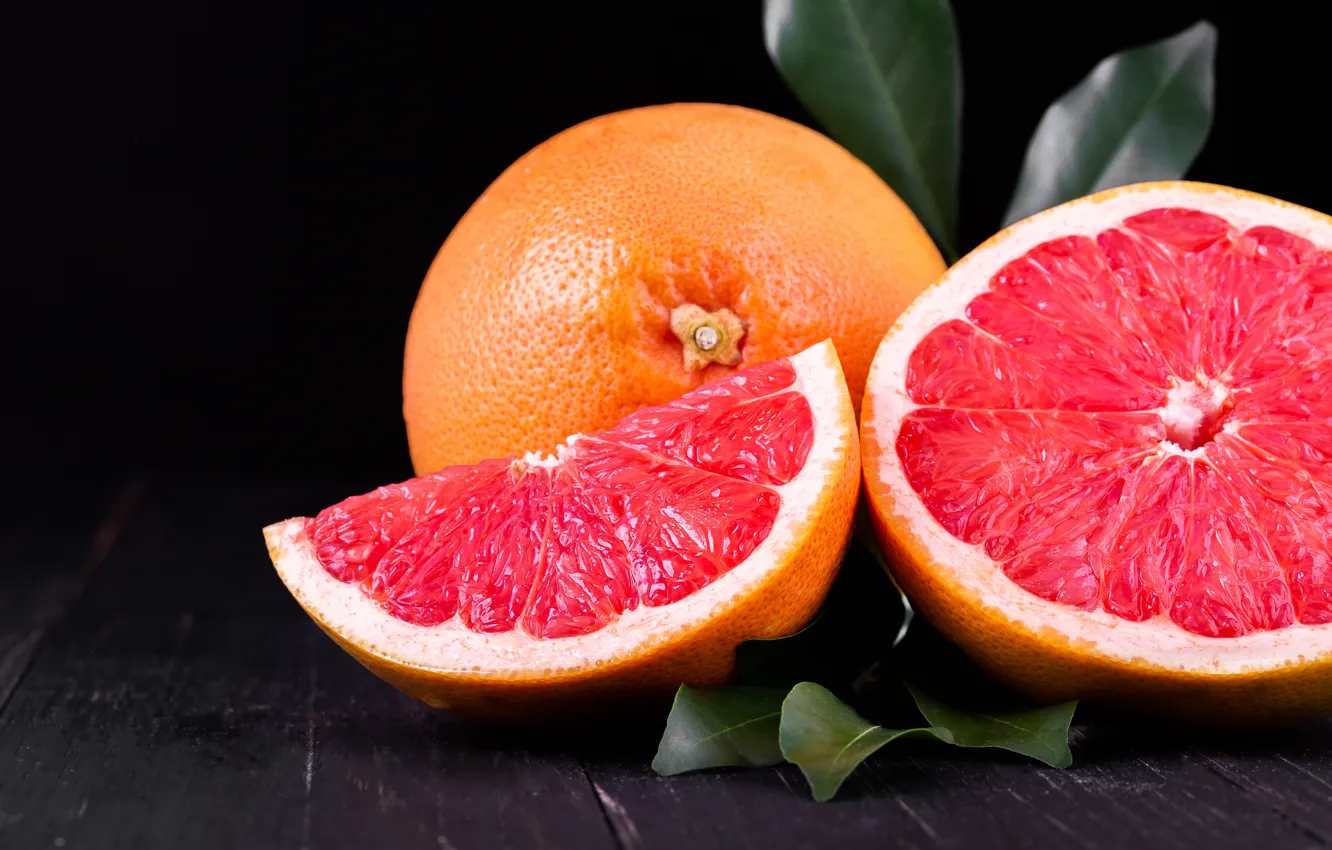 Photo wallpaper citrus, grapefruit, slices