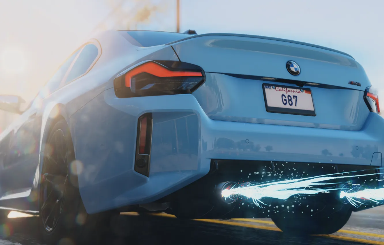 Photo wallpaper BMW, Need for Speed, nfs, blue, sport car, Nitro, blue car, BMW M2