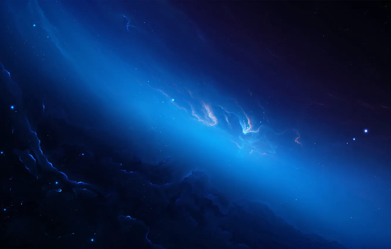 Photo wallpaper space, stars, nebula, fiction, art, space, fantasy, nebula