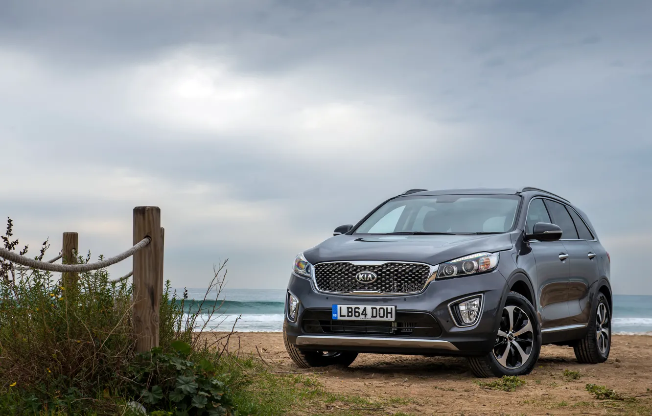 Photo wallpaper Kia, Kia, UK-spec, Sorento, Sorento, 2015, EcoDynamics