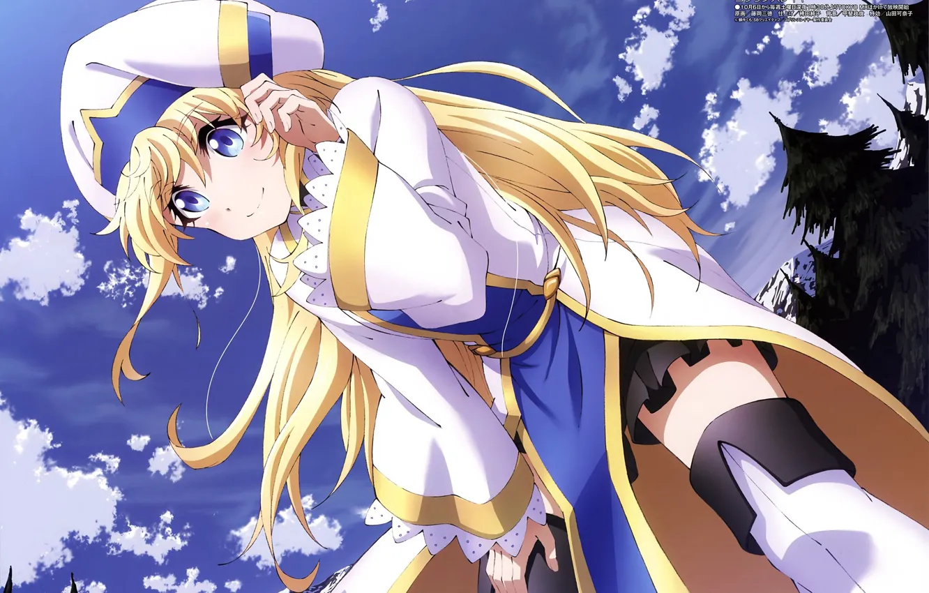 Photo wallpaper the sky, girl, background, Goblin Slayer, The killer of goblins