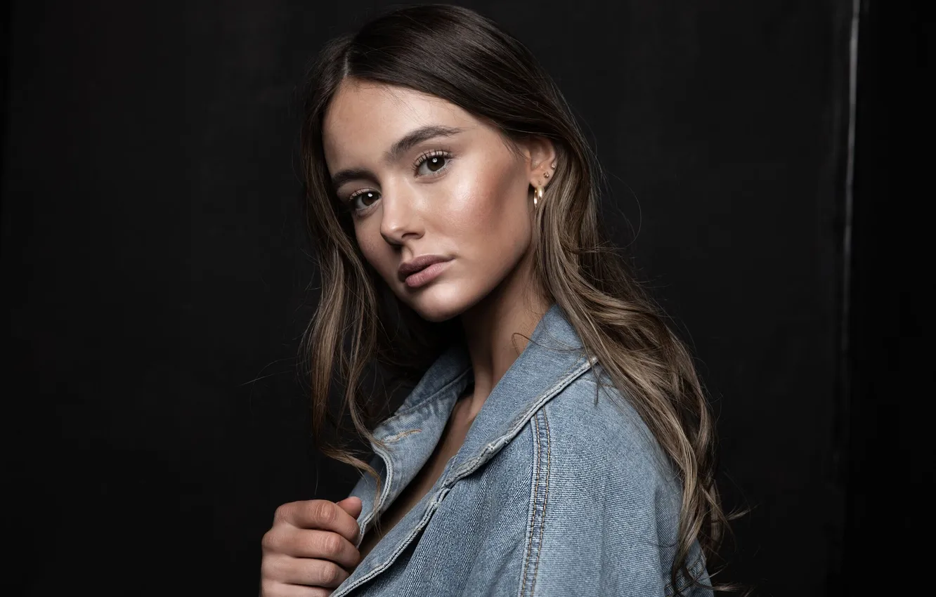 Photo wallpaper girl, beautiful, model, sweet, portrait, long-haired