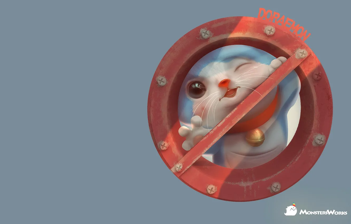 Photo wallpaper art, children's, Doraemon, hall, Hsu