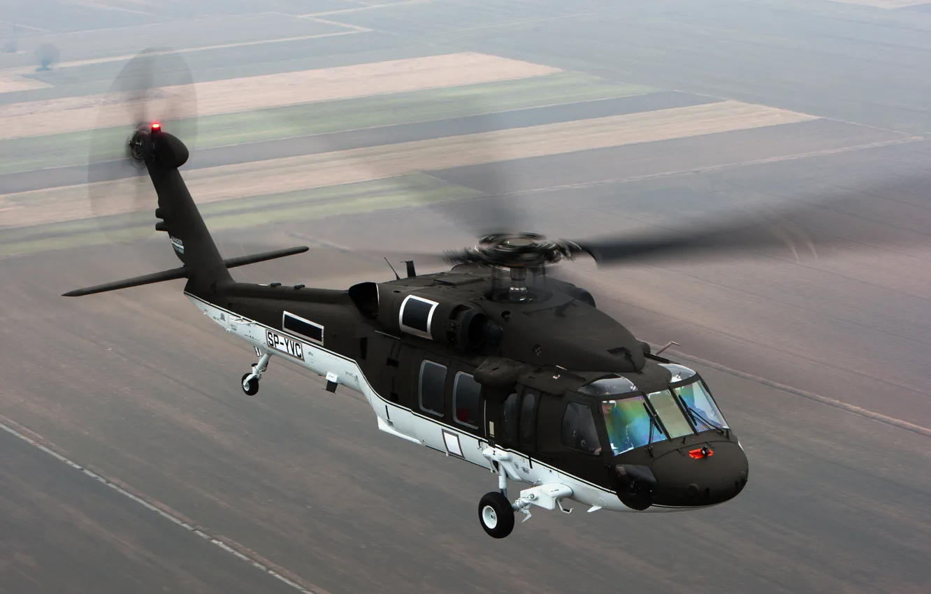 Photo wallpaper flight, helicopter, S-70i, BLACK HAWK