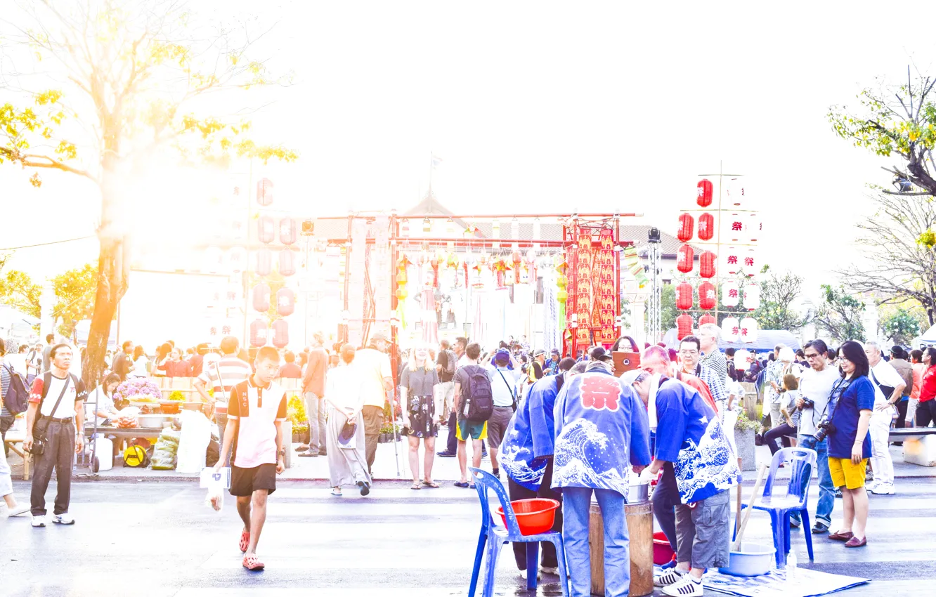 Photo wallpaper Thailand, Chiang Mai, ManNing, Japanese Festival