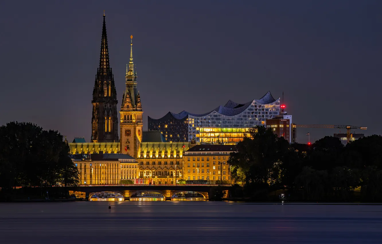 Photo wallpaper Germany, Hamburg, Manfred Bauer