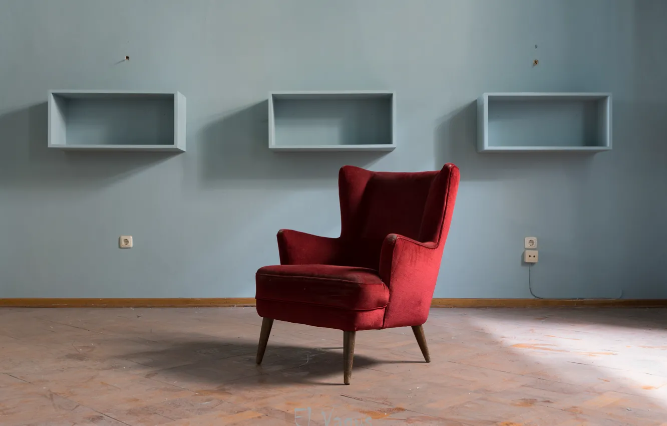 Photo wallpaper room, interior, chair