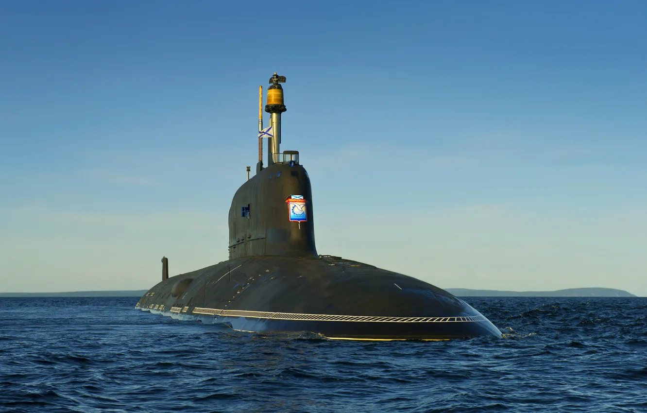 Photo wallpaper submarine, Navy, atomic, ash, the project 885, Severodvinsk