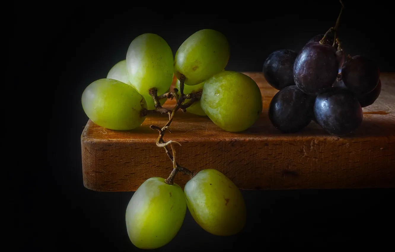 Photo wallpaper background, food, grapes