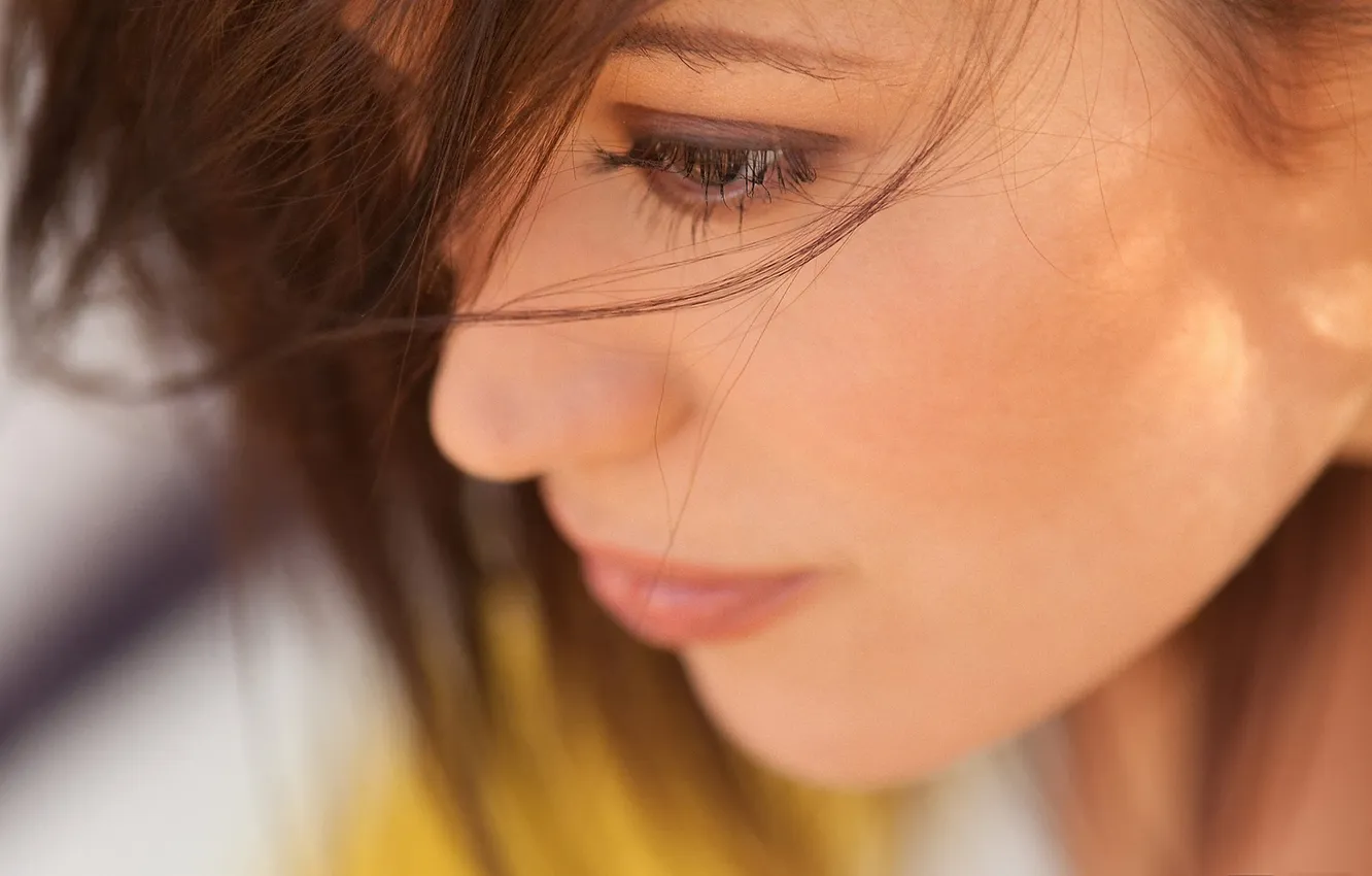 Photo wallpaper macro, face, Alyssa Reece