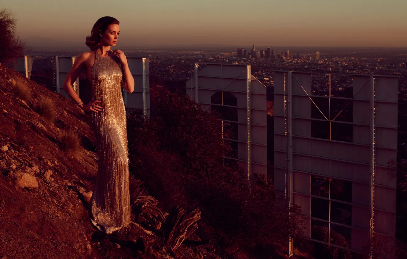 Photo wallpaper photoshoot, Emily Blunt, Emily Blunt, Vanity Fair