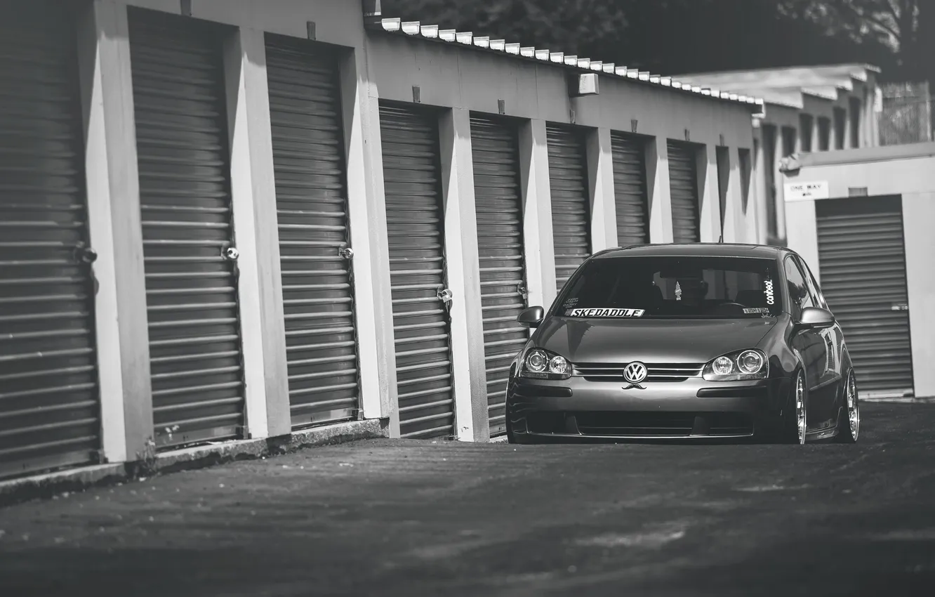 Photo wallpaper grey, tuning, Volkswagen, Golf, golf, Volkswagen, stance, MK5