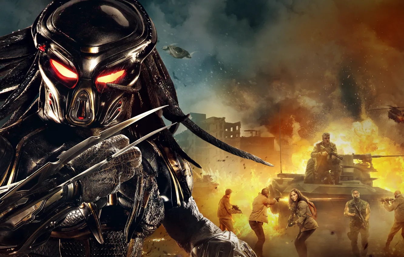 Photo wallpaper fiction, predator, horror, poster, The Predator