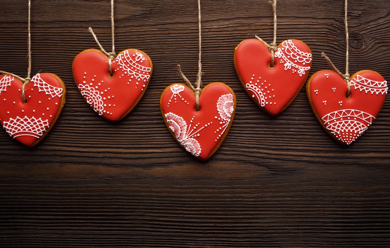 Photo wallpaper love, romance, hearts, red, love, romantic, hearts, valentine's day