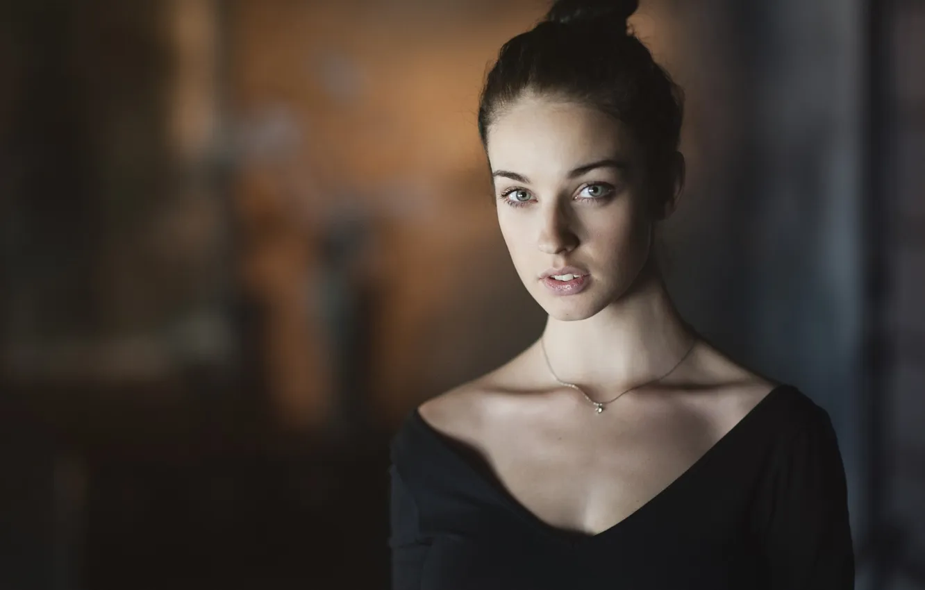 Photo wallpaper look, model, portrait, Alla Berger, Maxim Maximov