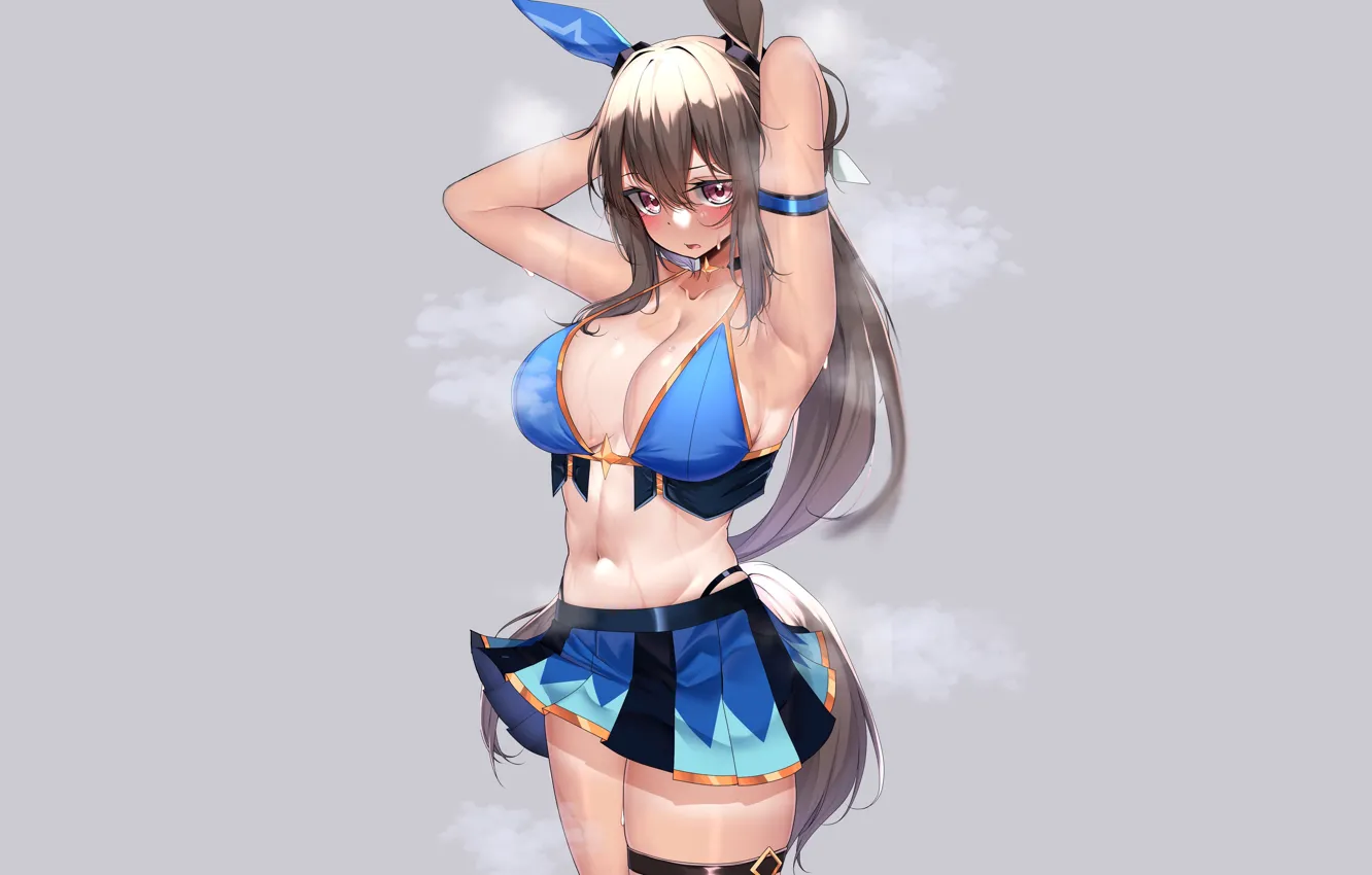 Photo wallpaper kawaii, girl, hot, wet, boobs, rabbit, anime, babe