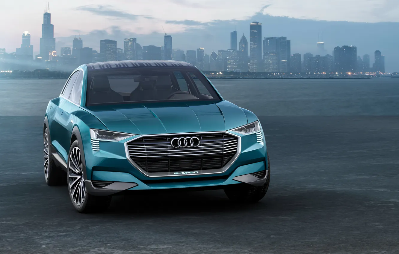 Photo wallpaper Audi, Audi, the concept, e-tron, quattro, 2015, concpt