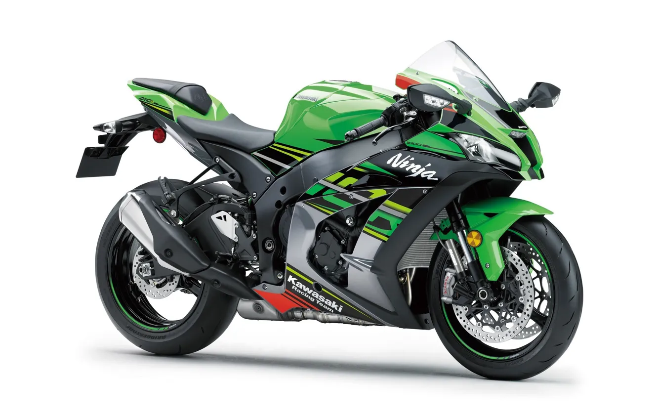 Photo wallpaper Kawasaki, Ninja, ZX-10R, 2019, KRT Replica