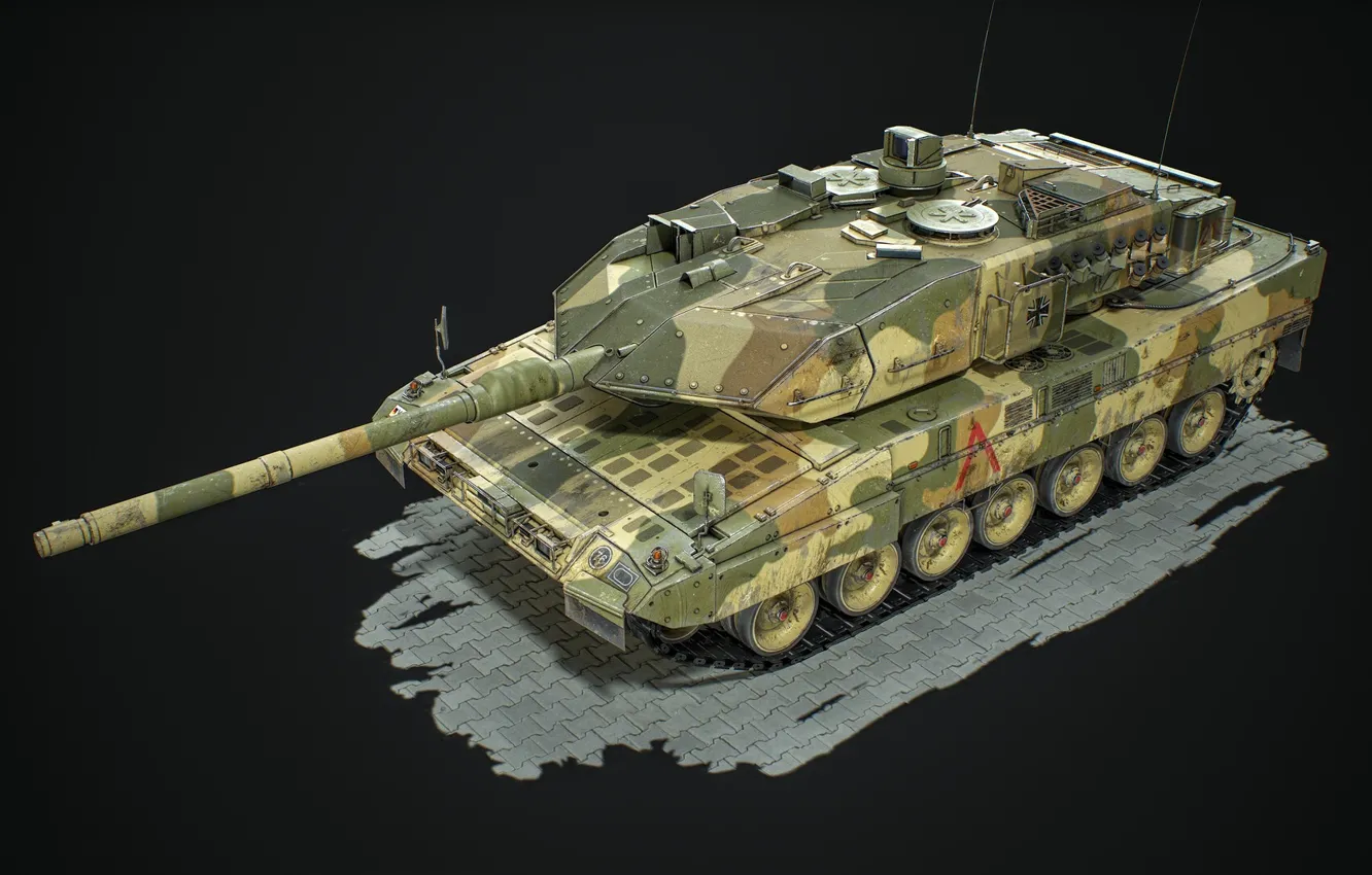 Photo wallpaper Germany, Main battle tank, Leopard 2A7V