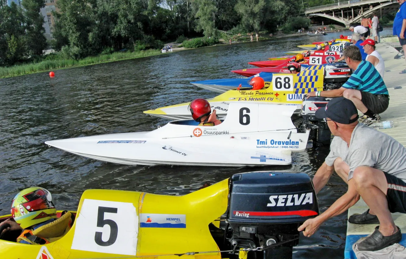 Photo wallpaper race, boat, speed