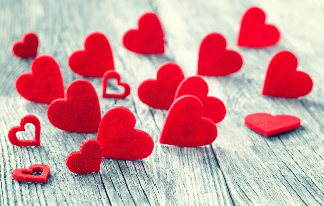 Photo wallpaper background, minimalism, hearts, a lot