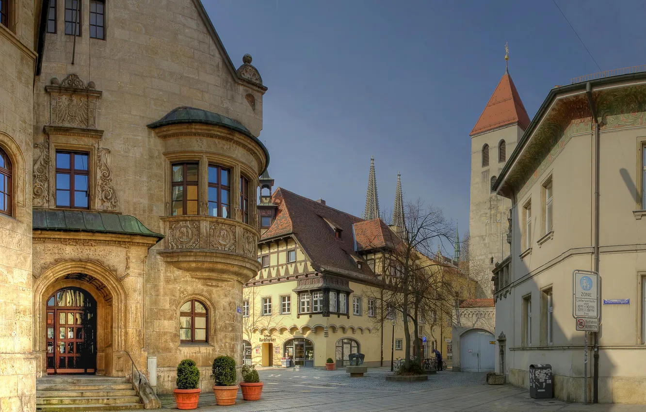 Photo wallpaper photo, Home, The city, Germany, Street, Regensburg