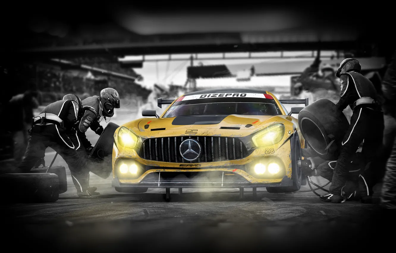 Photo wallpaper Auto, Sport, Machine, Race, Mercedes, AMG, Mercedes AMG, The front