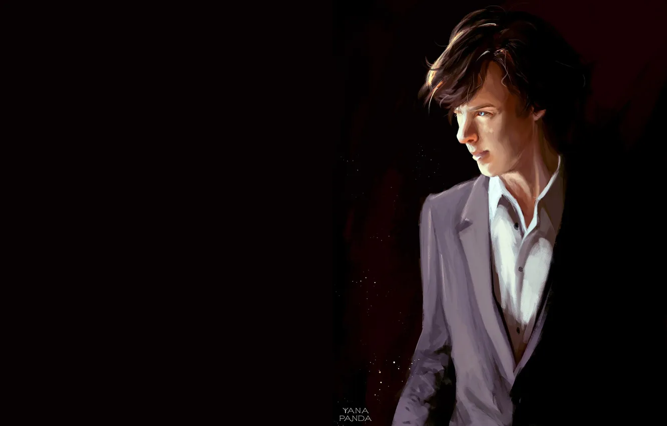 Photo wallpaper actor, Sherlock Holmes, Benedict Cumberbatch, Sherlock, from panda, by Panda