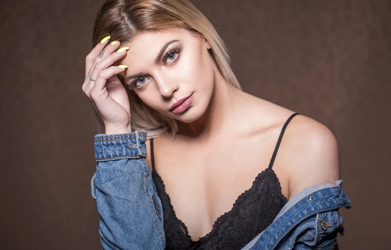 Photo wallpaper look, girl, face