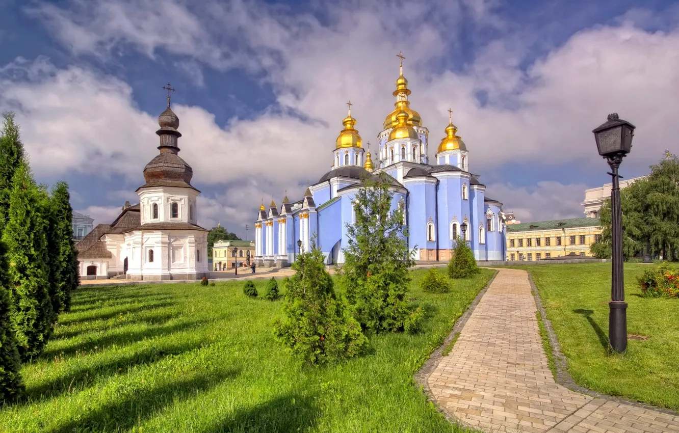 Photo wallpaper temple, Ukraine, St Michael's Cathedral