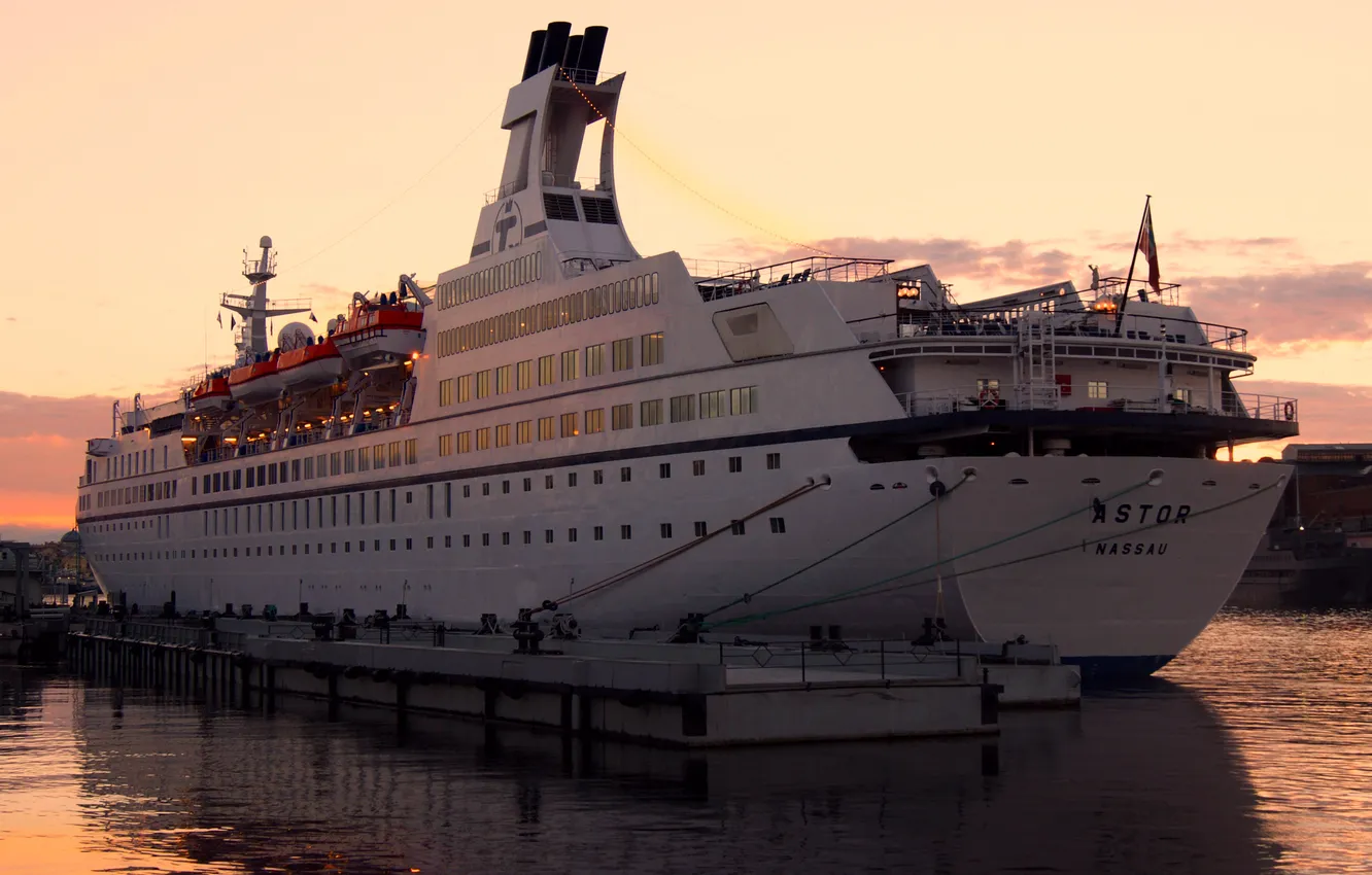 Photo wallpaper stay, liner, journey, cruise