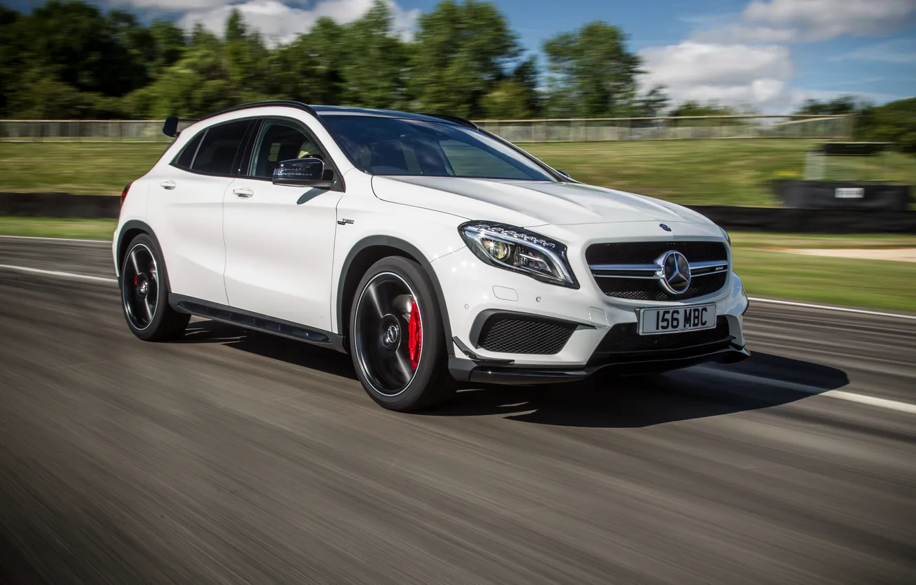 Photo wallpaper Mercedes-Benz, Mercedes, AMG, UK-spec, 2014, X156, GLA 45