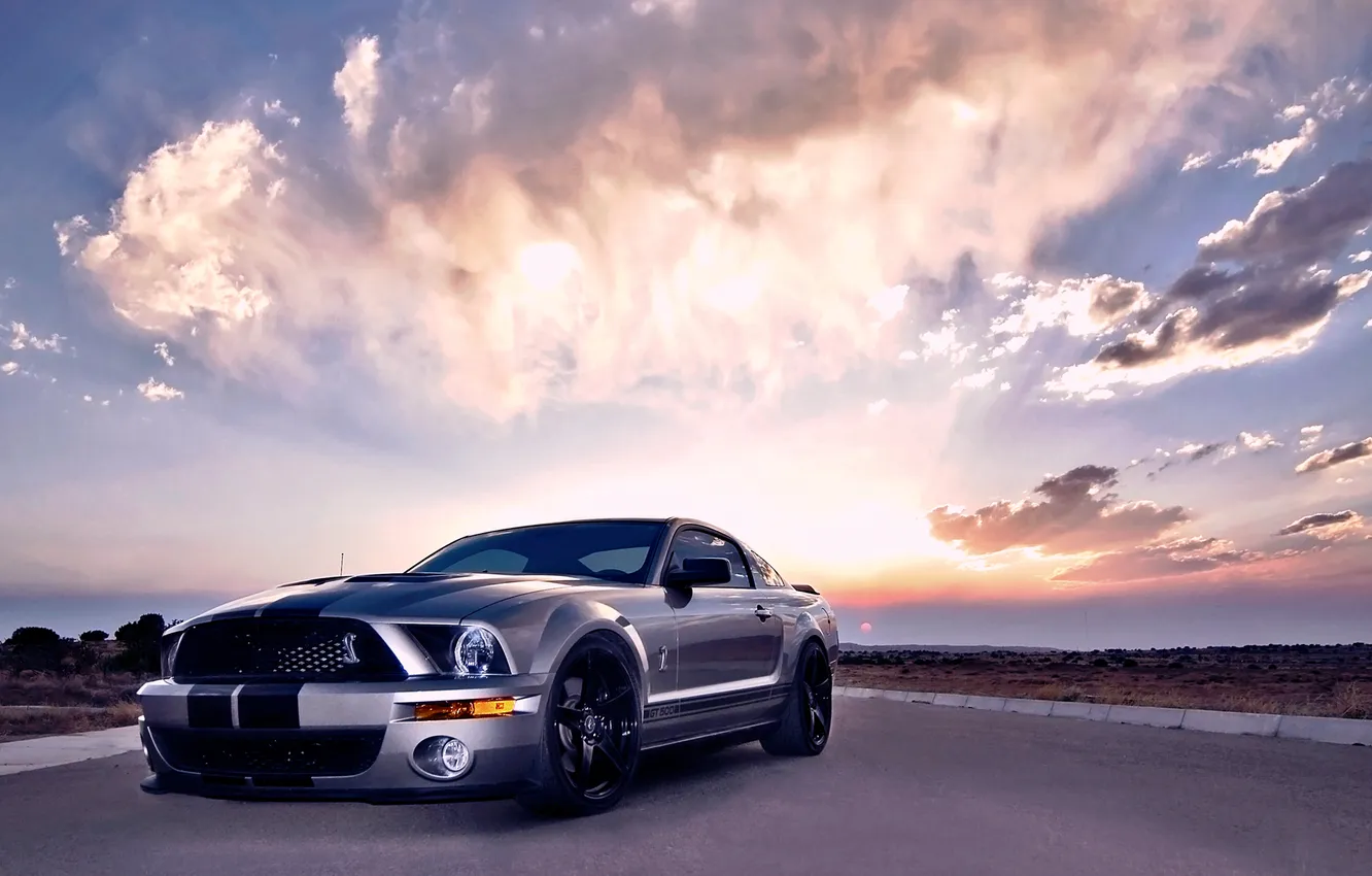 Photo wallpaper Mustang, Ford, Shelby, GT500, Cobra